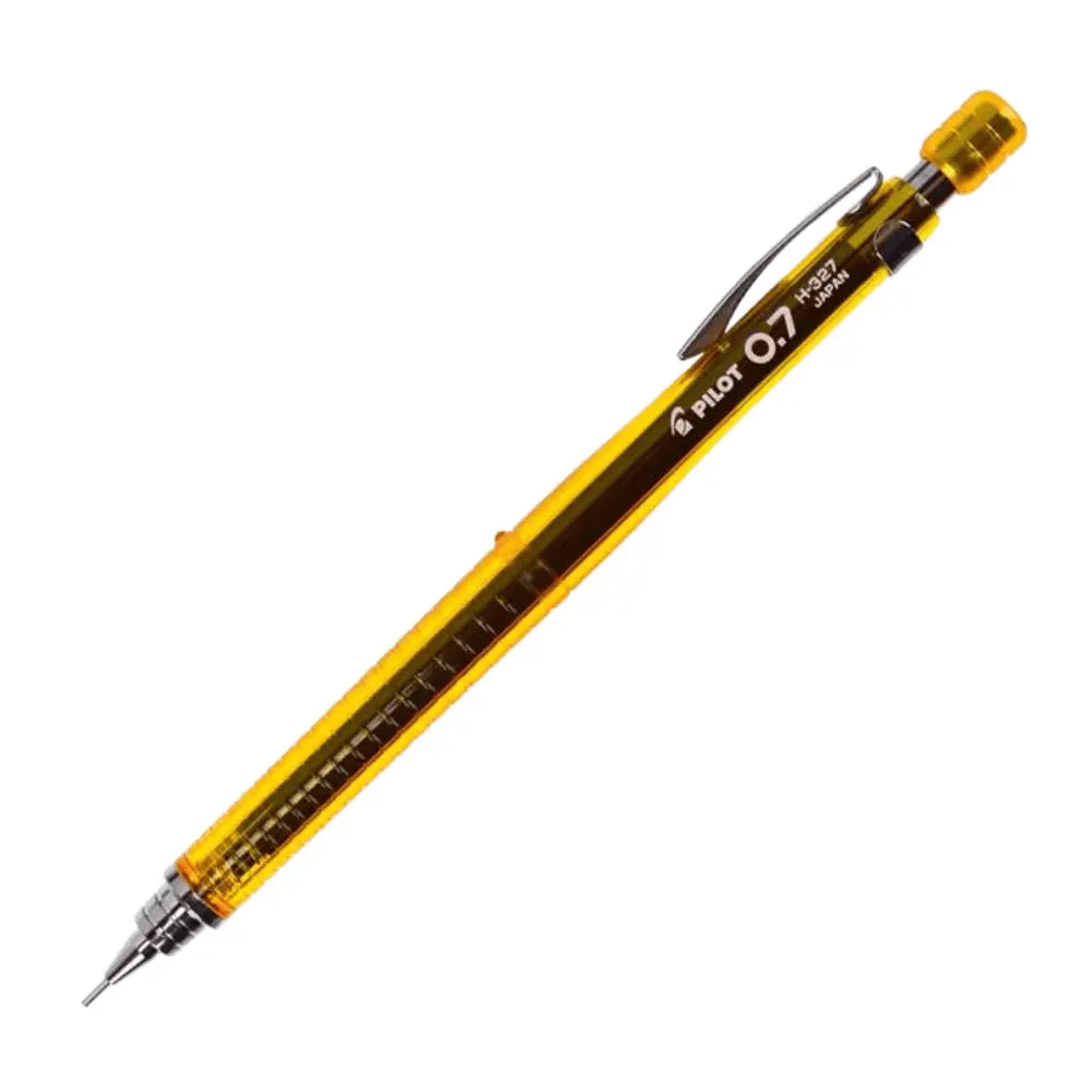 Pilot H-32 versatil kalem, şeffaf sarı gövde ve tel klips, çapraz tam boy, 0.7 mm
