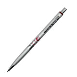 Pilot vintage versatil kalem gümüş gövde, kırmızı logolu, çapraz tam boy görünüm, 0.5 mm