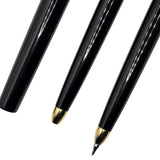 Pilot Vintage Kalem Seti kalemlerin altın renkli ön uç kısımları, versatil kalemin metal ucu görünür