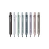 Sun-Star Sindbat versatil kalemin sekiz rengi yan yana; siyah, beyaz ve pastel tonlar, 0.5 mm