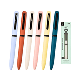 Uni Jetstream Prime Lite Touch üç renkli tükenmez kalemin altı gövde rengi ve yeşil ambalaj kutusu, 0.5 mm