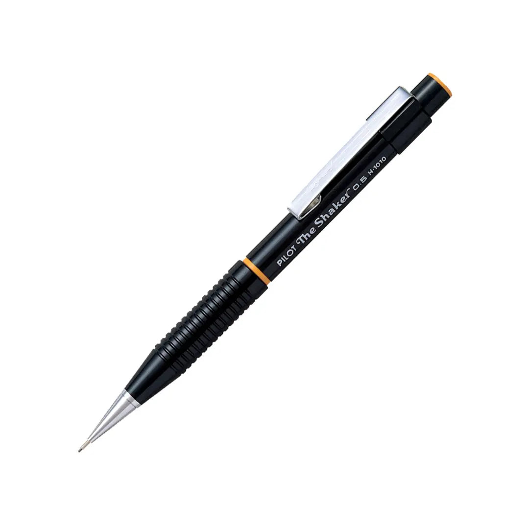 Pilot The Shaker versatil kalem siyah gövde, turuncu halka ve yivli kavrama, tam boy, 0.5 mm