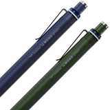 Tombow Mono Graph Fine kalemlerin üst gövdesi, tel klips ve MONO graph logosu yakın çekim