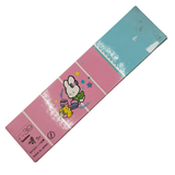 Tombow Vintage Kurşun Kalem kutusunun arka yüzü, pembe mavi ambalaj, 5 adet ve Made in Japan baskısı