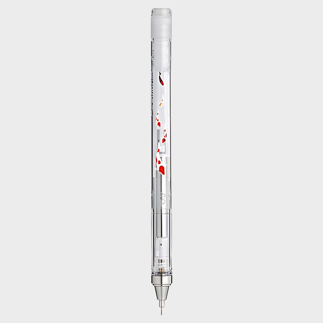 Tombow Mono Graph Koi Fishes kalem ambalajsız, şeffaf gövdede koi balığı deseni, 0.5 mm