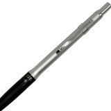 Tombow SH-1000 LP gövdesinin üst yarısı, ince klips ve krom tıklama başlığı