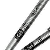 Pilot Vintage setin gövdesindeki PILOT 1.500 fiyat etiketi ve 0.5 baskısı yakın çekim