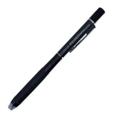 Tombow Protect vintage versatil kalem siyah gövde, tırtıklı lastik kavrama ve çentikli başlık, tam boy, 0.5 mm