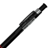 Uni M5-351 kalemin üst gövdesi, Mitsubishi uni 0.5 M5-351 baskısı ve krom klips okunuyor