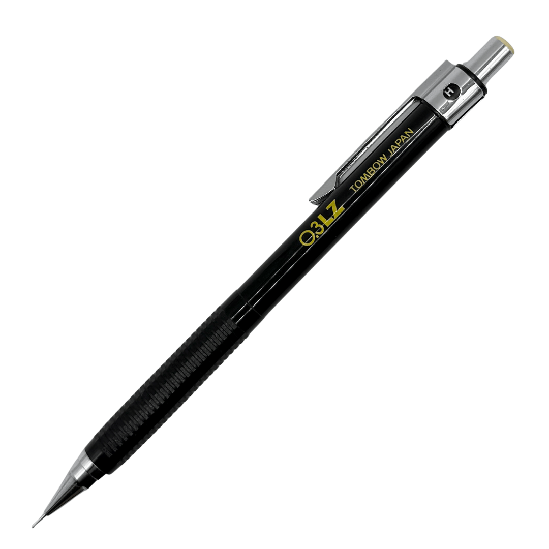Tombow LZ vintage versatil kalem siyah gövde, altın renkli 0.3 LZ baskısı ve krom başlık