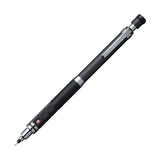 Uni Kuru Toga Roulette versatil kalem siyah metal gövde ve tırtıklı kavrama, tam boy, 0.5 mm