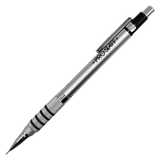 Uni Pro Staff Vintage versatil kalem, çelik gövde, tam boy çapraz görünüm, Pro Staff baskısı, 0.5 mm