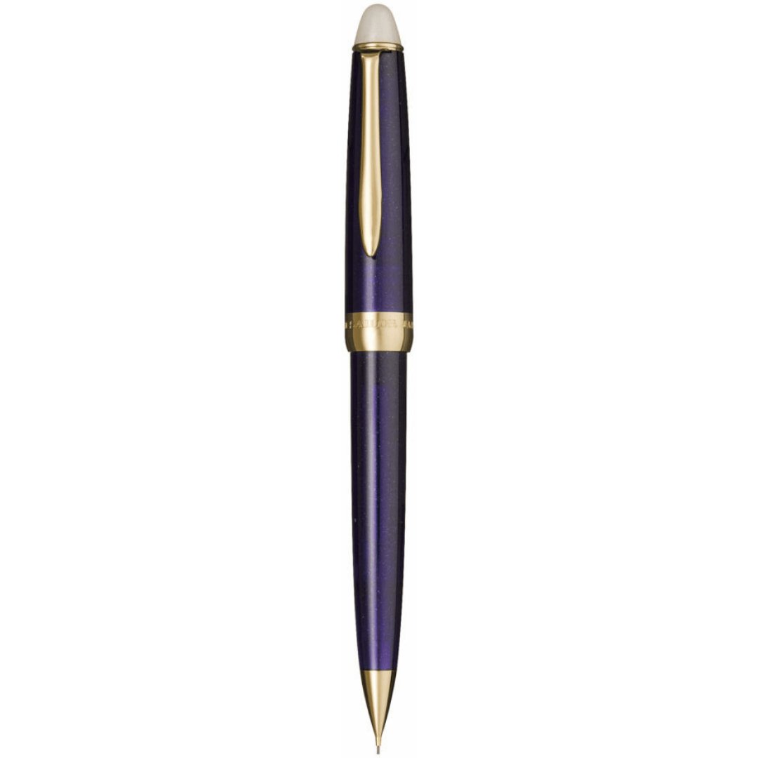 Sailor Shikiori versatil kalem mor yıldızımsı gövde, altın rengi klips ve silgi başlık, 0.5 mm