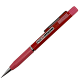 Pilot 2020 vintage versatil kalem kırmızı gövde ve pembe tırtıklı kavrama, açılı tam boy, 0.5 mm