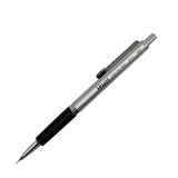 Platinum Hayaai vintage versatil kalem paslanmaz çelik gövde ve siyah tırtıklı kavrama, 0.5 mm