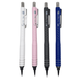 Zebra Tect versatil kalemin beyaz, pembe, gri ve mavi dört rengi yan yana tam boy, 0.5 mm