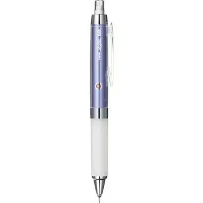 Uni Alpha Gel Kuru Toga versatil kalem mor gövde ve beyaz jel kavrama, tam boy, 0.5 mm