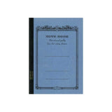 Apica CD-11 A5 defter mavi keten dokulu kapak, süslü çerçeve içinde NOTE BOOK yazısı