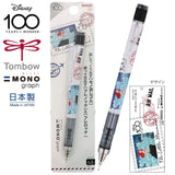 Tombow Mono Graph Disney Küçük Deniz Kızı baskılı versatil kalem, mavi deniz pulu ve ambalajı