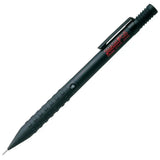 Pentel Smash versatil kalem, mat siyah gövde, kare kabartmalı kavrama ve kırmızı baskı, 0.5 mm