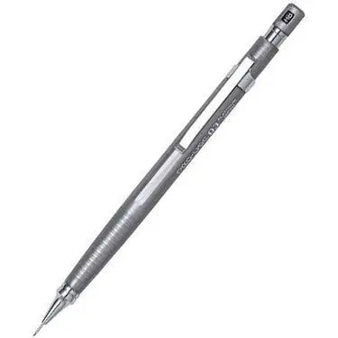 Platinum Pro Use MSD-300A versatil kalem gümüş gövde, tam boy açılı görünüm, 0.3 mm