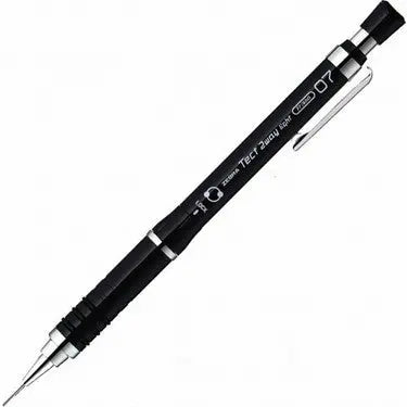 Zebra Tect 2 Way versatil kalem, siyah gövde ve tırtıklı kavrama, çapraz tam boy, 0.7 mm