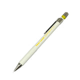 Faber Castell Contura XL versatil kalem beyaz gövde, sarı ve krom başlık, tam boy, 0.3 mm