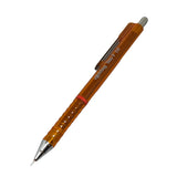 Rotring Tikky II versatil kalem şeffaf turuncu gövde, kırmızı halka ve krom klips, tam boy, 0.5 mm