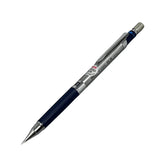 Pilot H-1085 vintage versatil kalem çelik gövde ve lacivert yivli kavrama, HB göstergesi, 0.5 mm