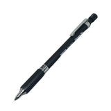 Kokuyo TZ-5213 Campus Art vintage versatil kalem mat siyah gövde ve lastik kavrama, tam boy, 0.5 mm