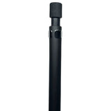 Kokuyo TZ-5213 kalemin arka ucu; krom klips yuvası ve tırtıklı basış başlığı makro