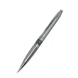 Sakura Slide Sharp vintage versatil kalem gümüş metal gövde, tam boy açılı, 0.5 mm