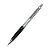 Tombow SH-1000 LP Vintage gümüş metal gövde, siyah yivli kavrama ve 0.5 HB göstergesi, tam boy