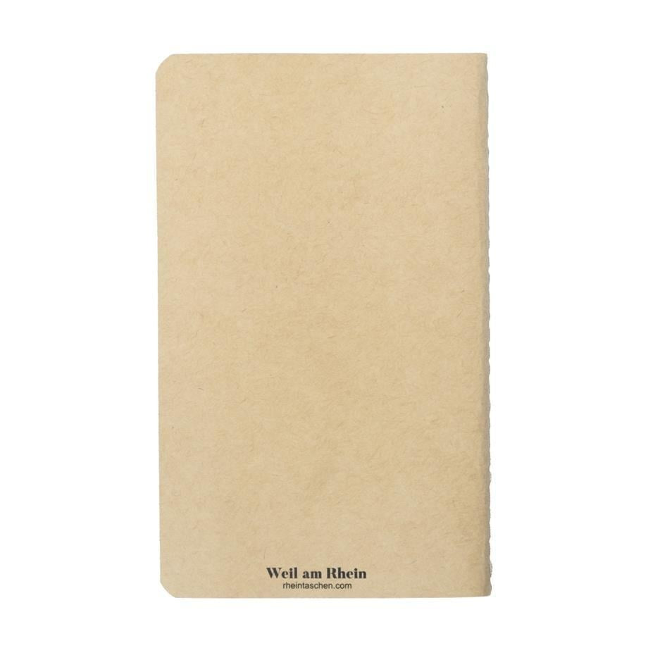 Weil am Rhein Kraft Notepad defterin arka kapağı, sade kraft yüzey ve marka adı altta