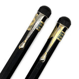 Kaweco vintage klipsli versatil kalem klipslerdeki kaplama aşınması yakın plan