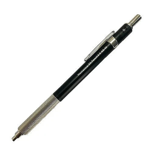 Kitera KS-02-BK versatil kalem siyah gövde, tırtıklı metal kavrama ve B sertlik göstergesi, 0.5 mm