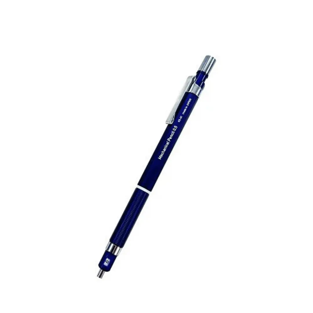 Kitera KS-01-NV versatil kalem lacivert gövde, krom klips ve tırtıklı grip, tam boy, 0.5 mm