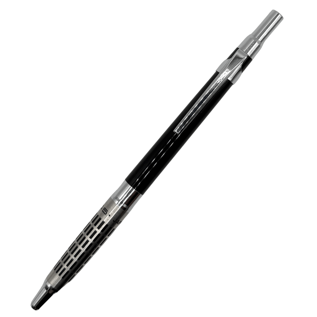 Pilot H2005 vintage versatil kalem siyah gövde, krom kafes desenli uç bölümü, tam boy, 0.5 mm