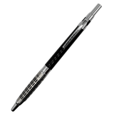 Pilot H2005 vintage versatil kalem siyah gövde, krom kafes desenli uç bölümü, tam boy, 0.5 mm