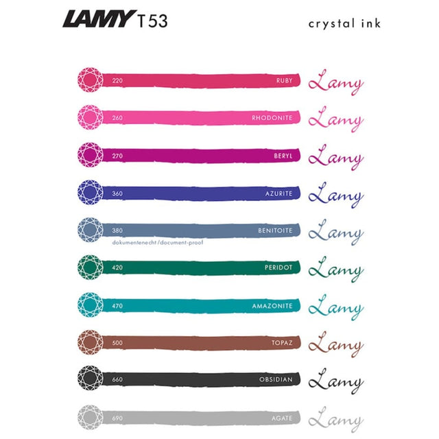 Lamy T53-270 Crystal Şişe Mürekkep Beryl