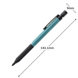 Luddite TechDraw 2 kalemin ölçü şeması; 143,1 mm toplam boy ve 9 mm gövde çapı işaretli