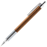 Luddite EverDraw versatil kalem ceviz ahşap gövde, krom yivli kavrama ve klips, tam boy, 0.5 mm