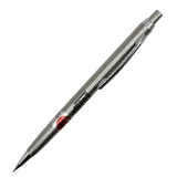 Pentel P1085 vintage versatil kalem mat metal gövde, tam boy açılı görünüm, 0.5 mm