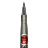 Pentel P1085 tırtıklı gövde ve krom uç kısmı, kırmızı 1000 yen etiketiyle