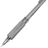 Ohto Super Promecha kalemin alt yarısı, PM-1005S/0.5 baskısı ve ayarlanabilir tırtıklı kavrama halkası görünür