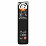 Pentel Ain 0.7 mm 2B versatil kalem ucu, siyah tüp ambalajı, 60 mm ve 40 adet bilgisi