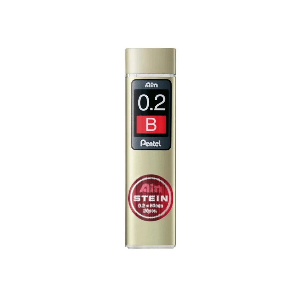 Pentel Ain Stein 0.2 mm B versatil kalem ucu tüpü, 20 adet
