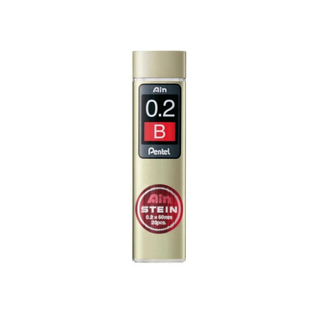 Pentel Ain Stein 0.2 mm B versatil kalem ucu tüpü, 20 adet