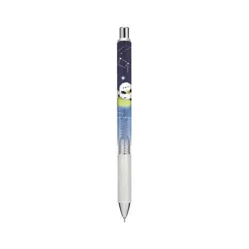 Pentel Energel Crux versatil kalem, gövdesinde yıldızlı gece ve köpek desenli baskı, 0.5 mm