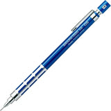 Pentel Graph 1000 CS mavi gövde, HB başlık ve mavi noktalı gümüş kavrama, tam boy, 0.5 mm